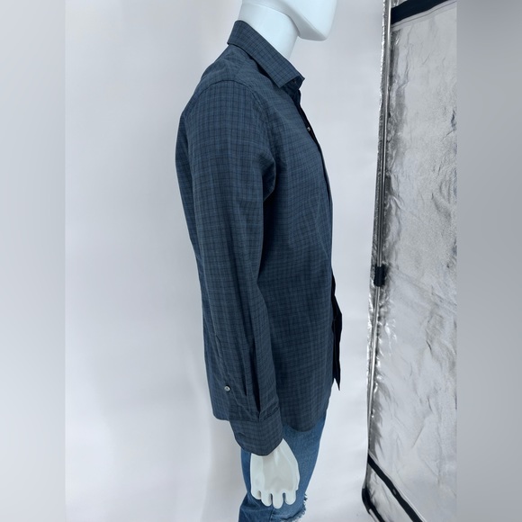 NWT John Varvatos Star USA Trim Fit Plaid Dress Shirt - Picture 5 of 16